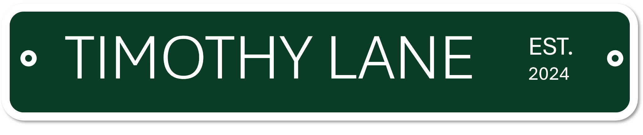 Timothy Lane street sign logo